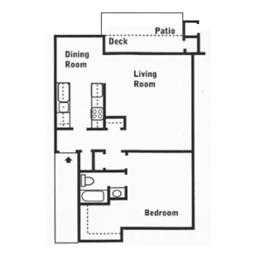 1 Bed 1 Bath Flat