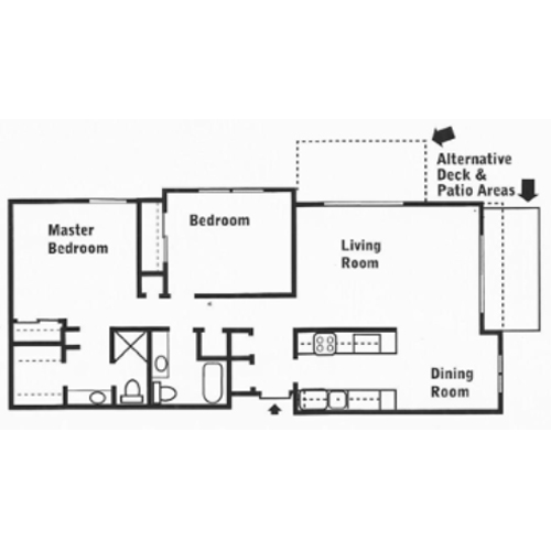 2 Bed 2 Bath Flat